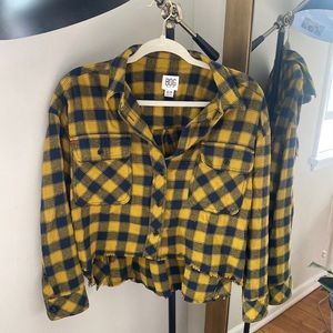 Cropped Urban Outfitters Flannel oversized